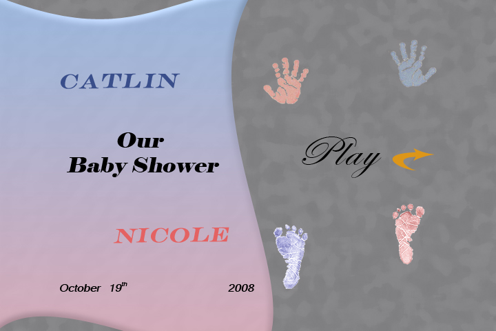 Baby Shower DVD Menu